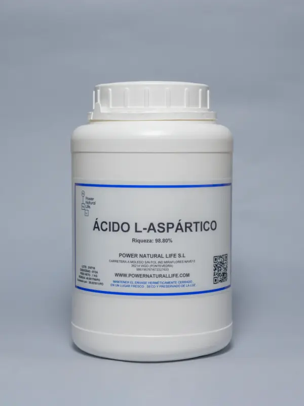 Bote de Ácido l-aspártico Power Natural Life