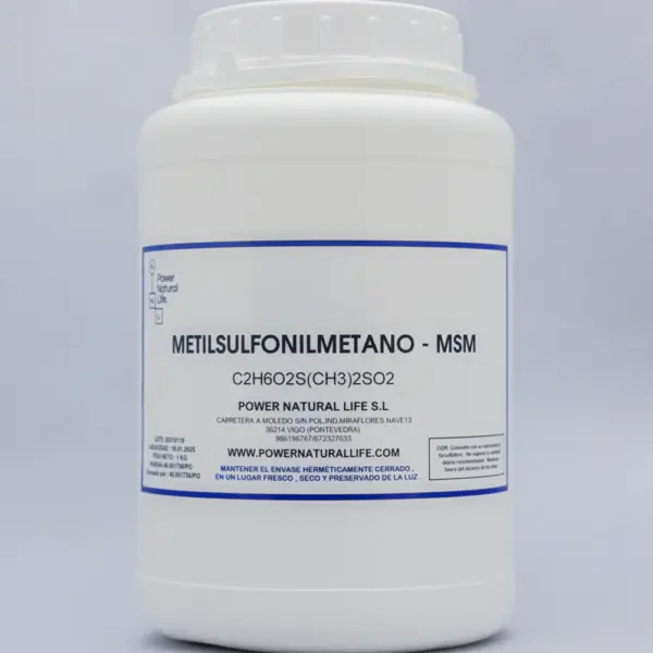 Envase de msm Power Natural Life