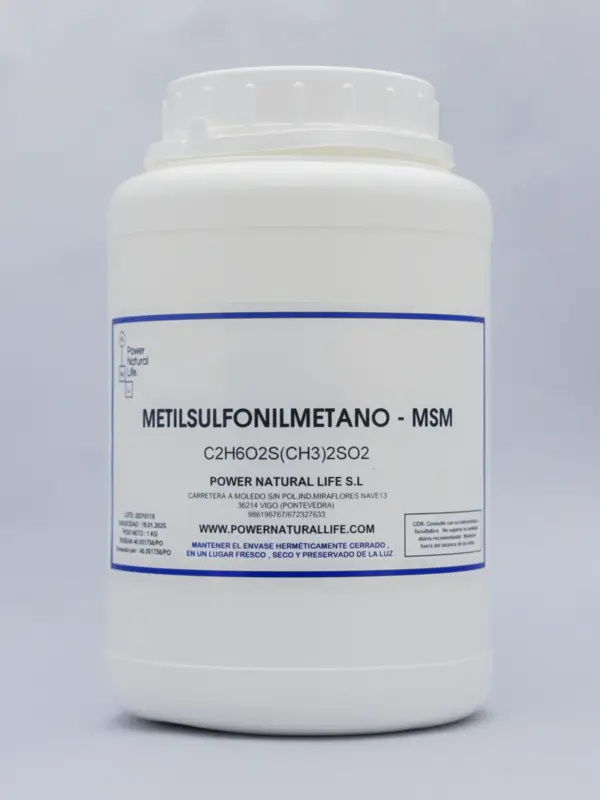 Envase de msm Power Natural Life