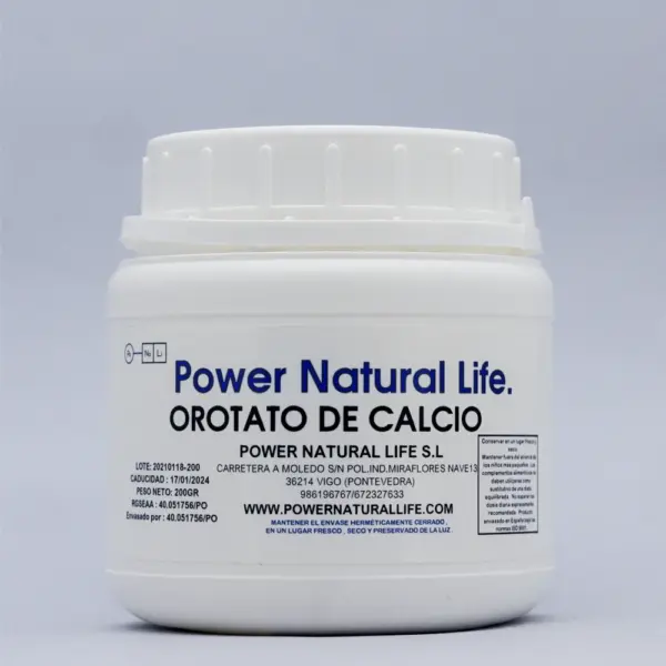 Bote de orotato de calcio Power Natural Life