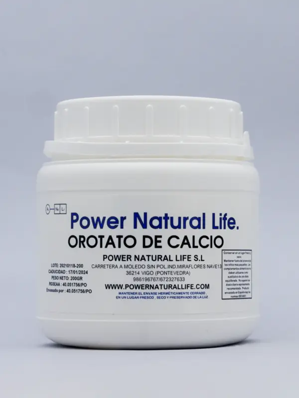 Bote de orotato de calcio Power Natural Life