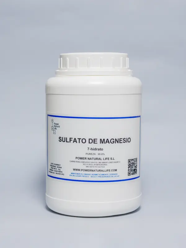 Bote de sulfato de magnesio Power Natural Life