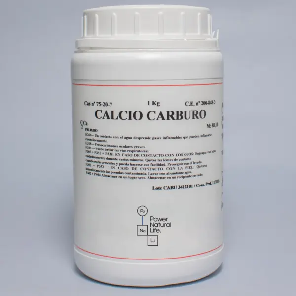 Bote de calcio carburo Power Natural Life