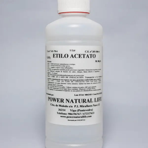 Envase de etilo acetato Power Natural Life