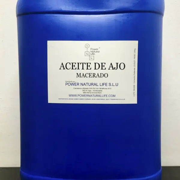 Aceite de ajo macerado