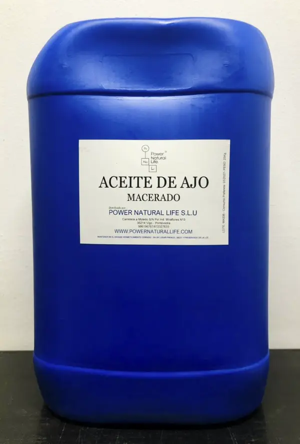 Garrafa de Aceite de ajo macerado Power Natural Life