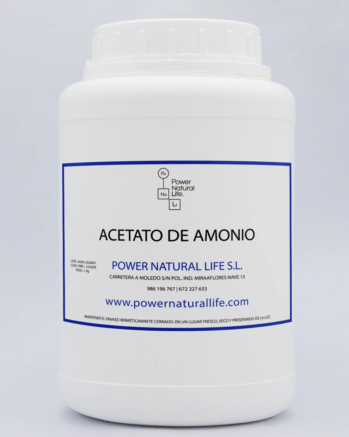 Acetato de Amonio | Ammonium Acetate | Comprar - 1 acetato de amonio