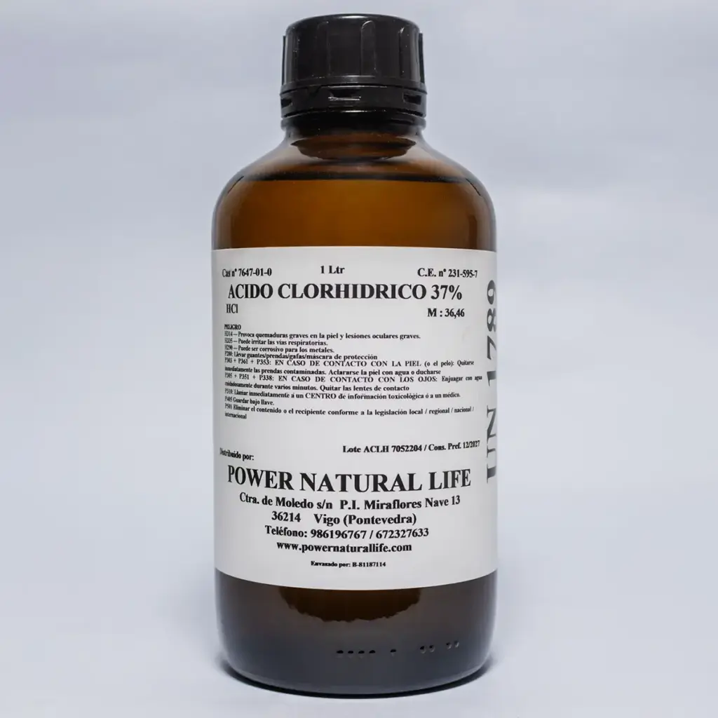ácido clorhídrico 37%