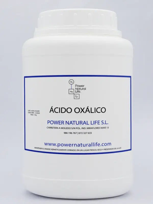 Envase de ácido oxálico Powerr Natural Life