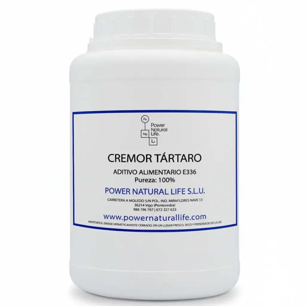 Envase de 1 kg de Cremor Tártaro en polvo
