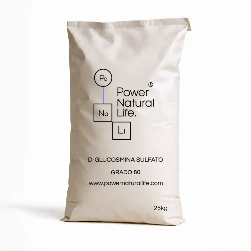 D-glucosamina sulfato grado 80 saco 25 kg