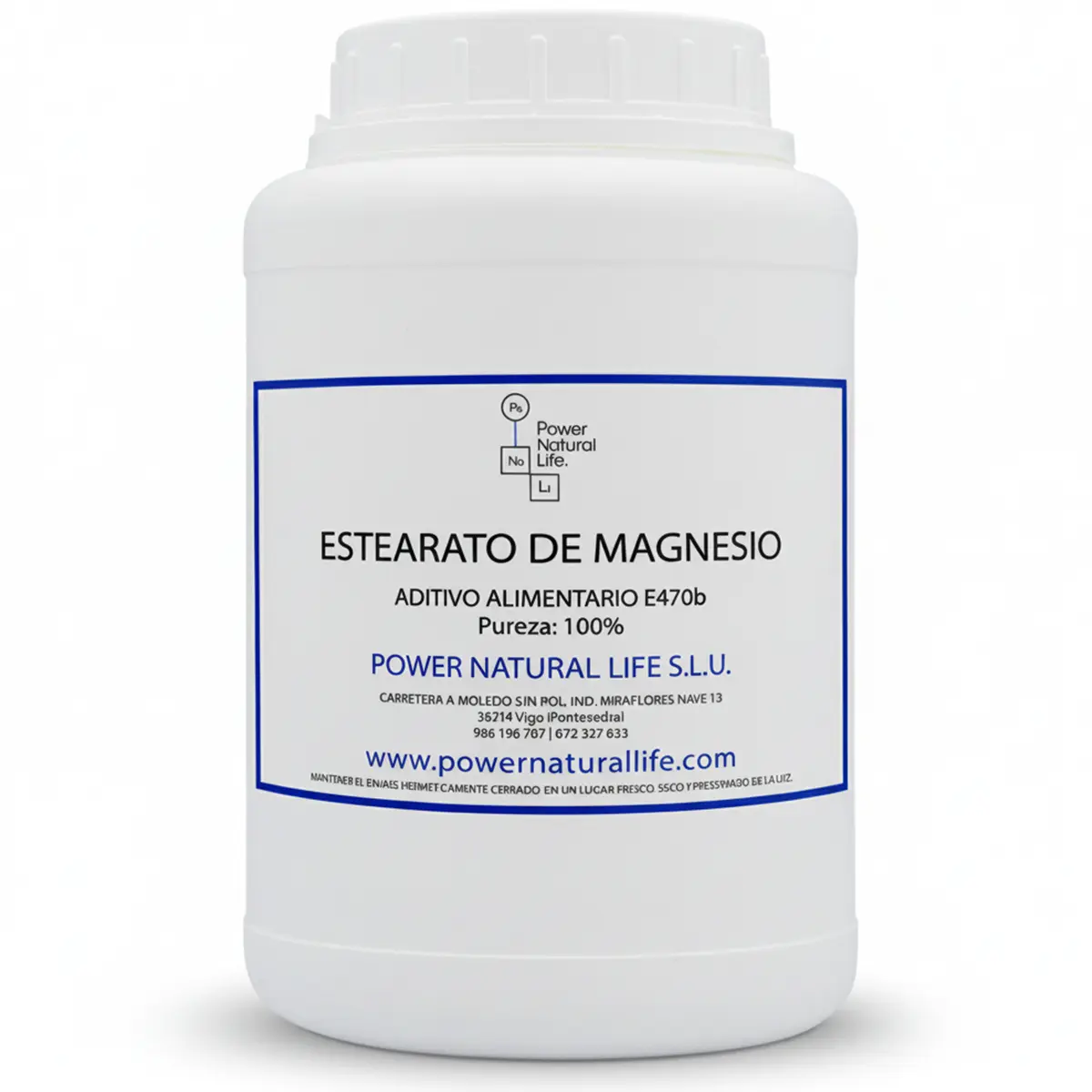 Estearato de Magnesio | E470b | Comprar - 1 Envase de 1 kg de Estearato de Magnesio