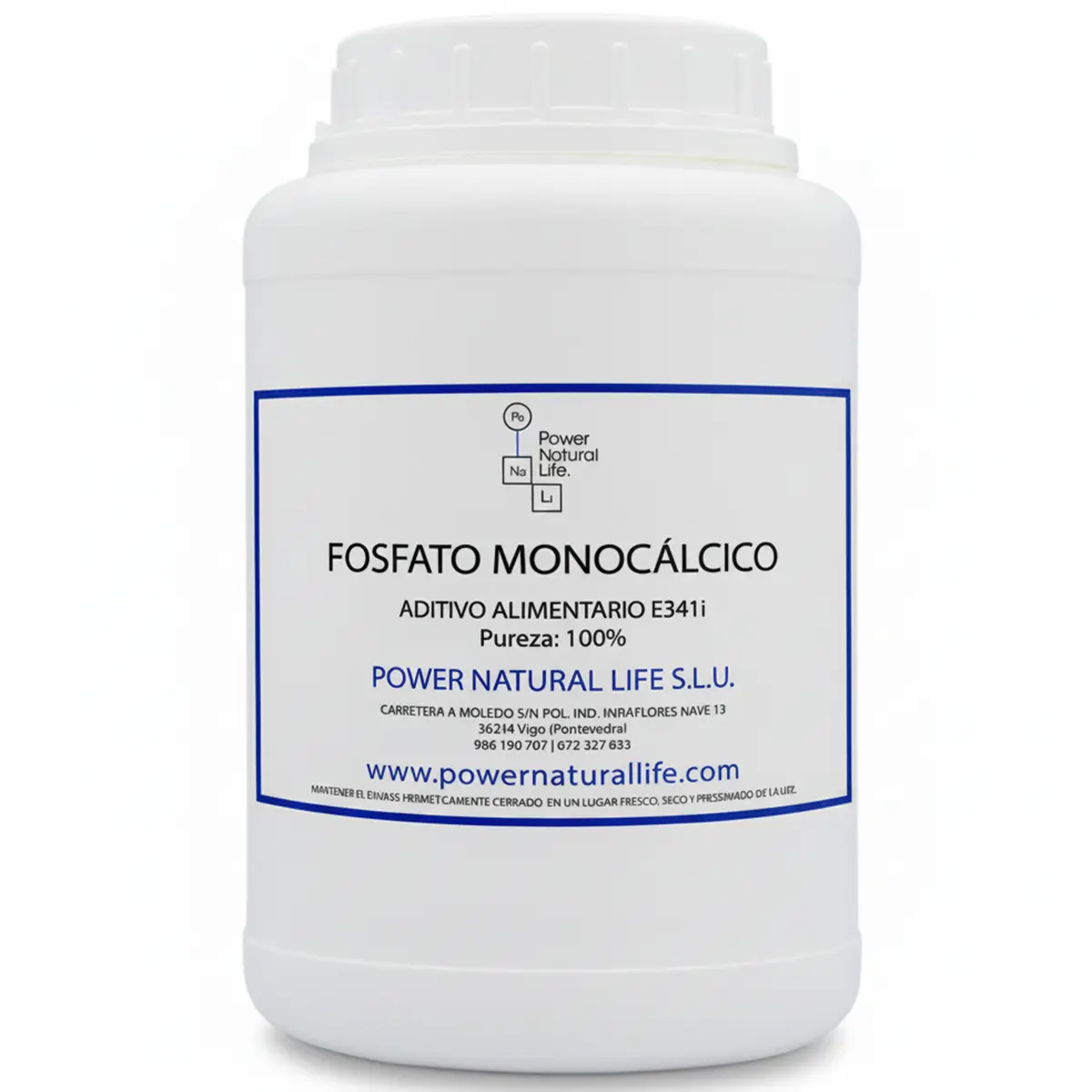 Fosfato Monocálcico | E341i | Comprar - 1 Envase de 1 kg de Fosfato Monocálcico