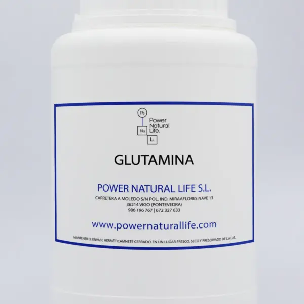Envase de L-glutamina Power Natural Life