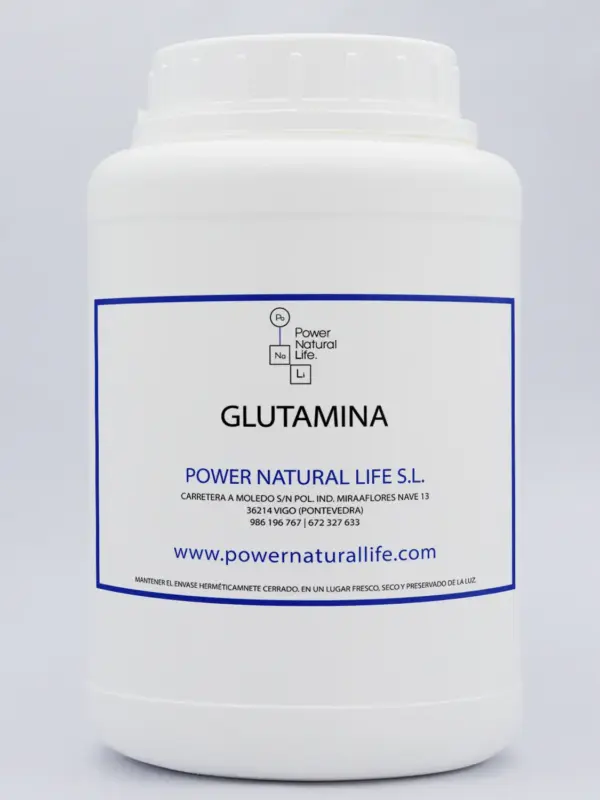 Envase de L-glutamina Power Natural Life
