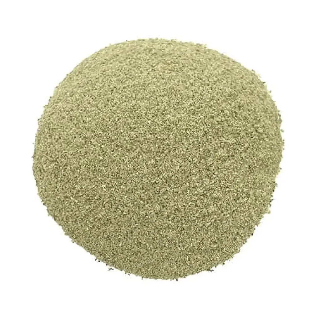 Hojas de apio deshidratadas en polvo