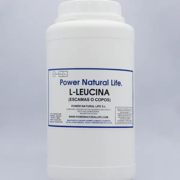 Envase de l-leucina Power Natural Life