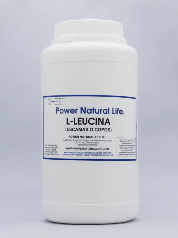 Envase de l-leucina Power Natural Life