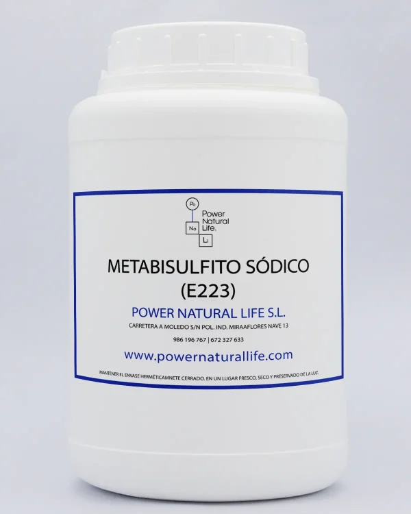 Envase de Metabisulfito sódico Power Natural Life