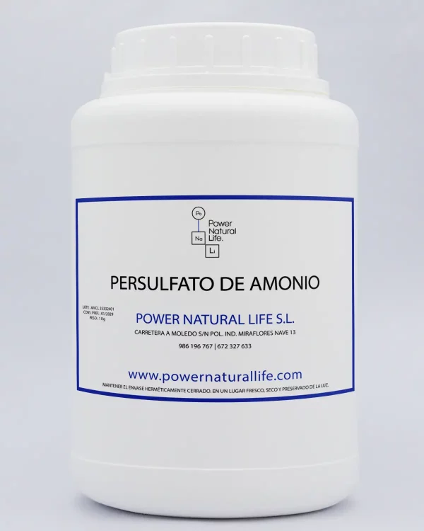 Envase de Persulfato de amonio Power Natural Life