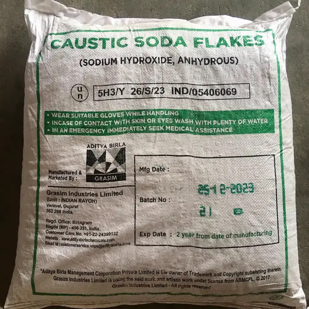 Sosa caústica en escamas