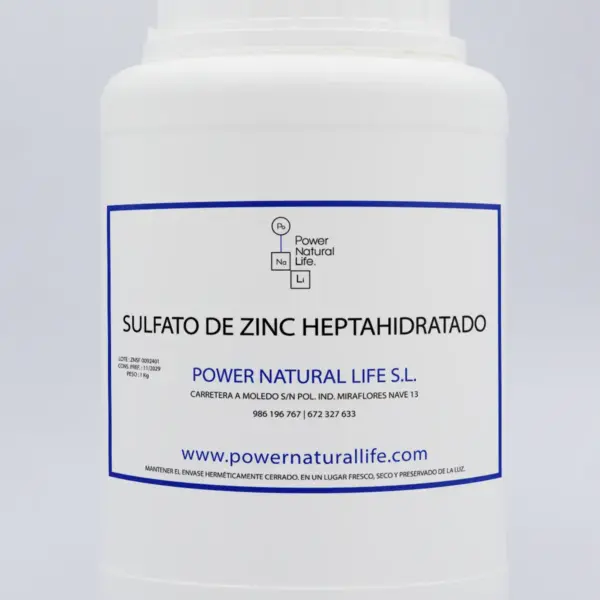 Sulfato de zinc heptahidratado