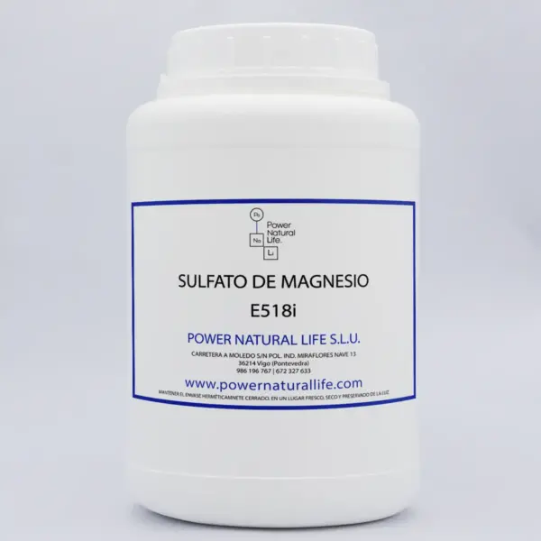 Aditivos alimentarios - 6 sulfato de magnesio