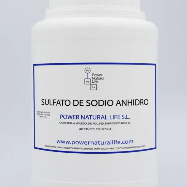 Sulfato de sodio anhidro