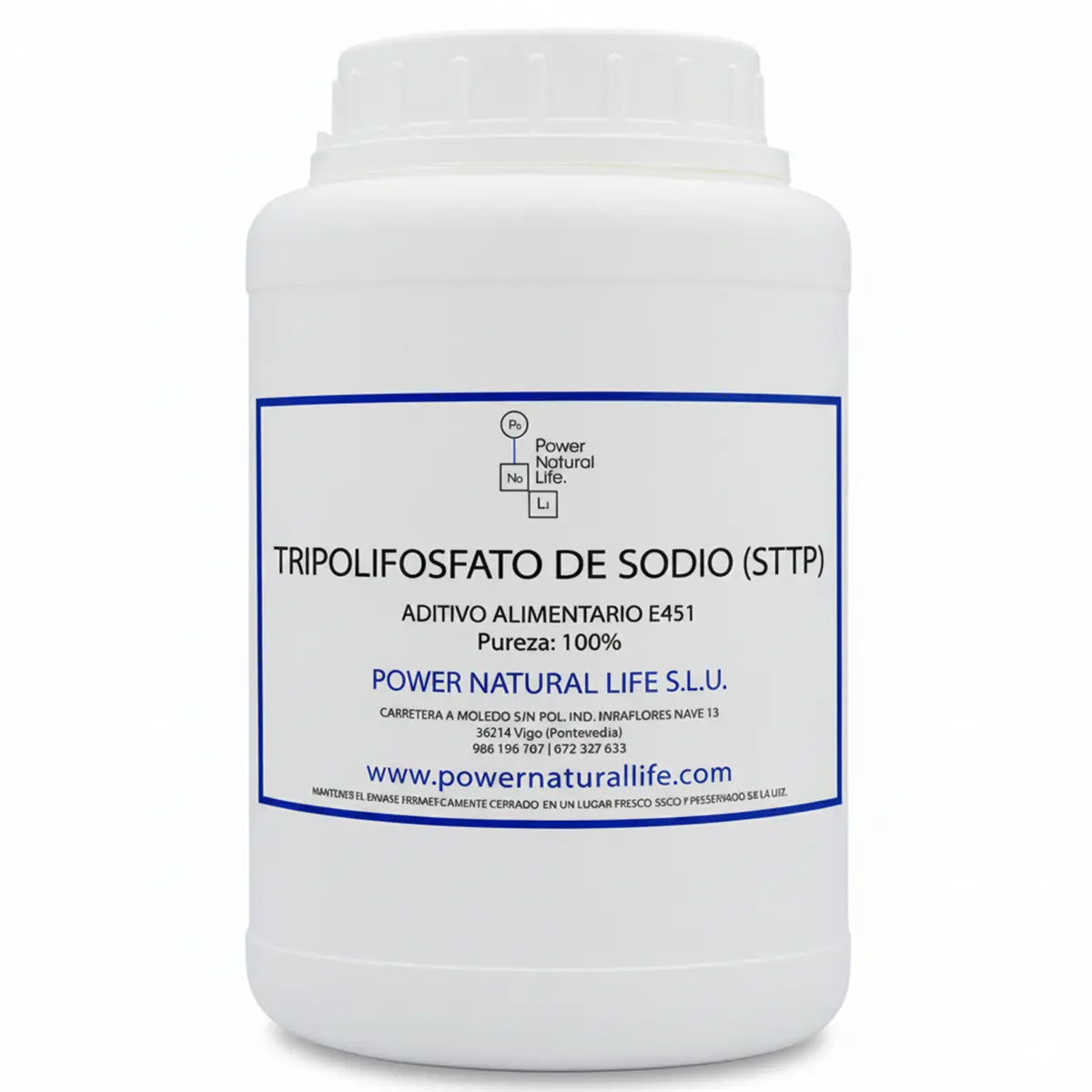 Tripolifosfato de Sodio al Por Mayor | Comprar - 1 Envase de Tripolifosfato de sodio en polvo 1 kg