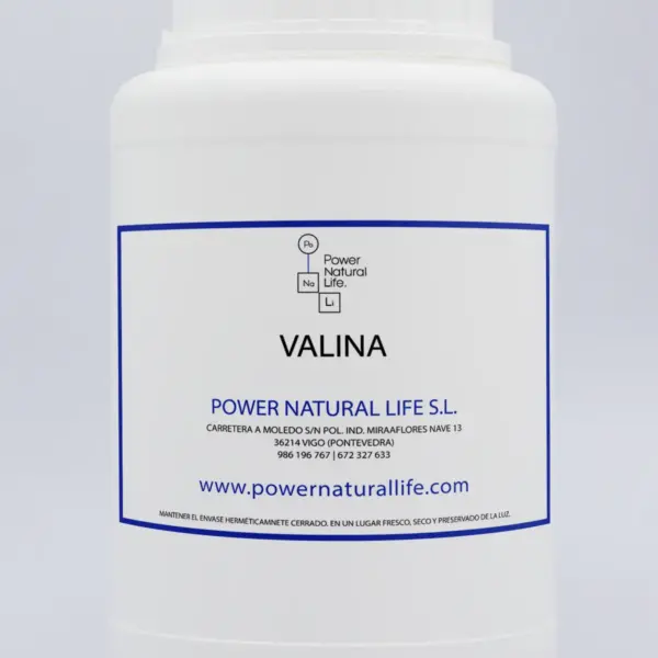 Envase de L-valina Power Natural Life
