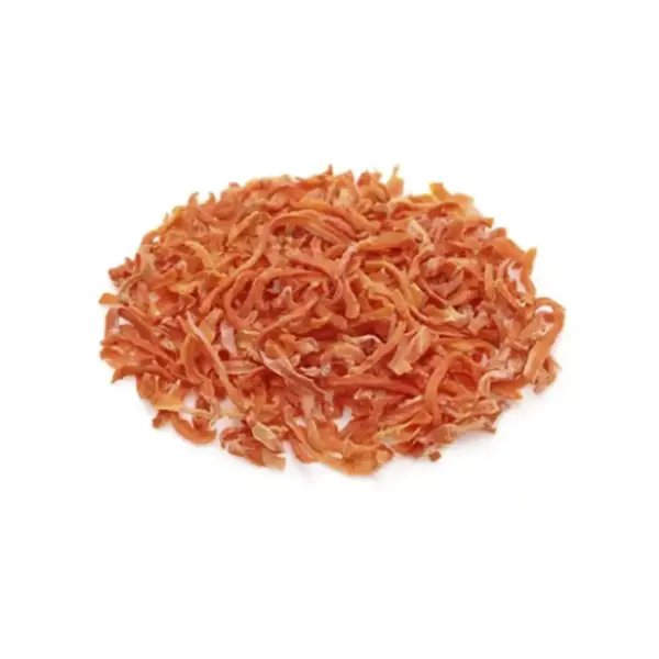 Zanahoria deshidratada en tiras